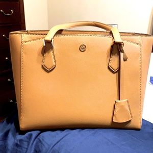 Tory Burch Small Robinson Saffiano Leather Tote